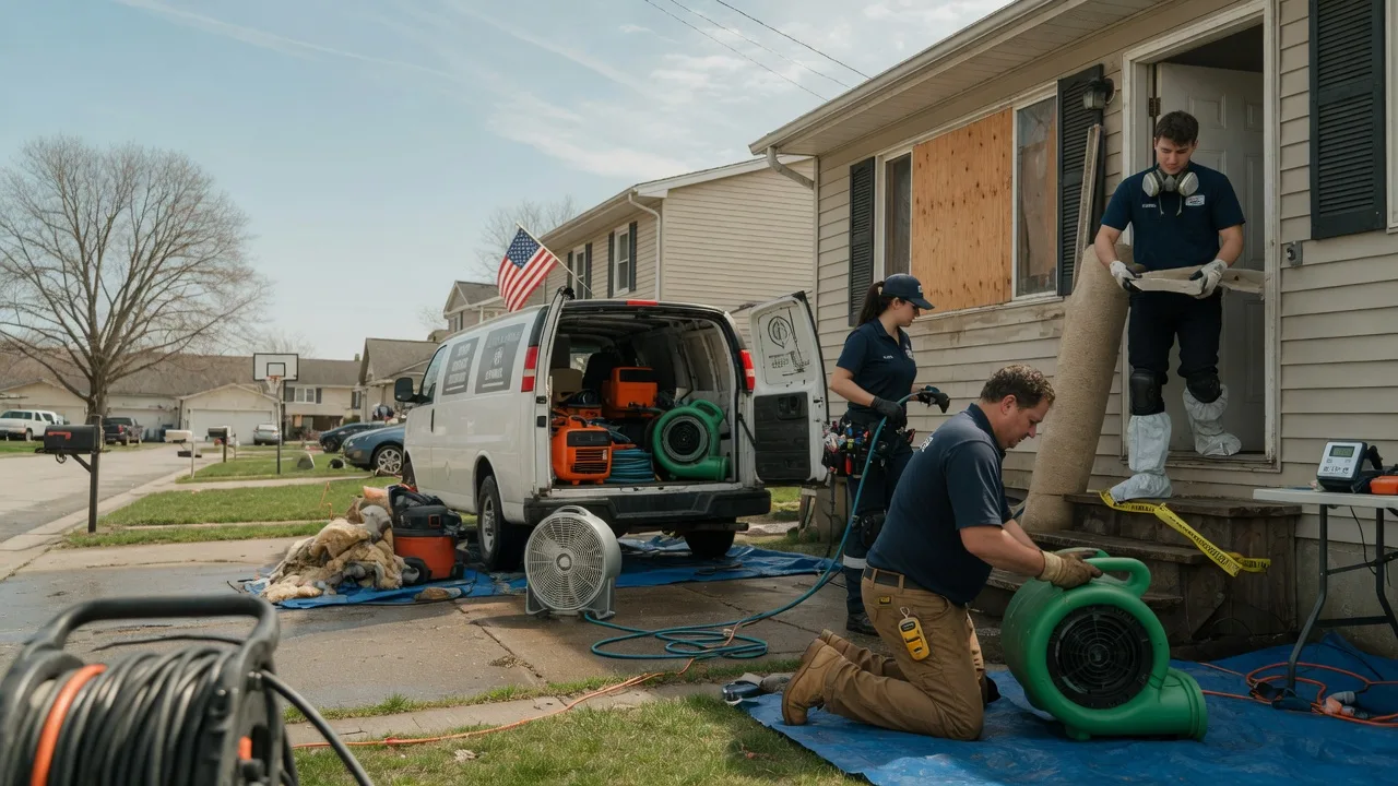 Water Damage Restoration in Burnham, PA near me